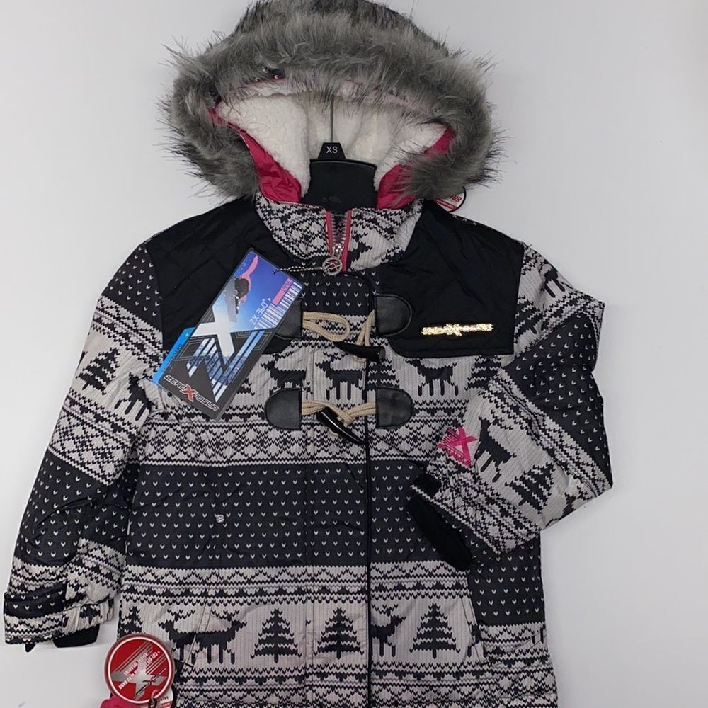 🔥Zeroxposur coat jacket kids girls XS (4-5)+ head band New